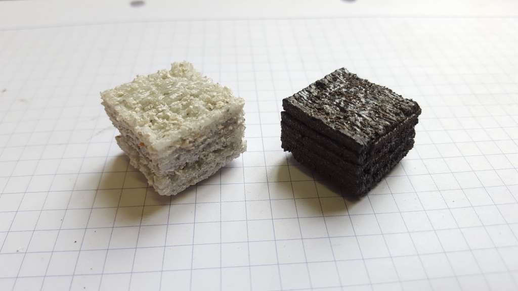 Cast regolith simulants made from laser processing at the University of Adelaide